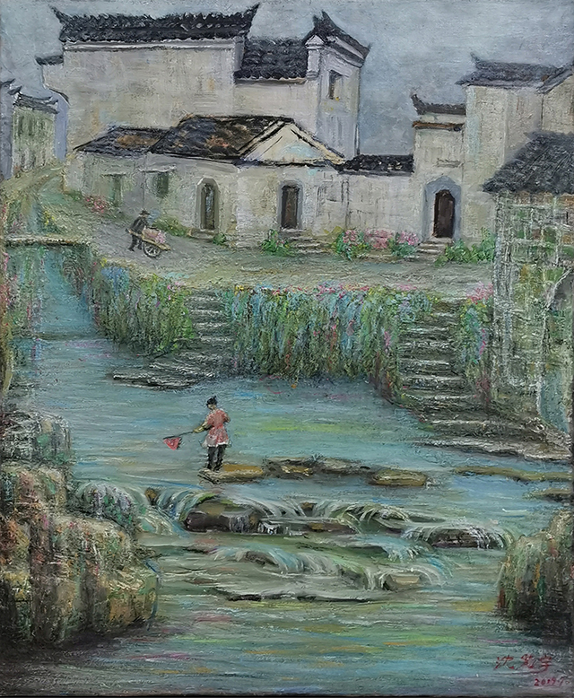 沈光宇作品 《徽州人家印象》.jpg