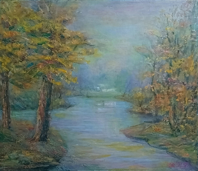 沈光宇作品 《小河系列—初秋的晨》.jpg