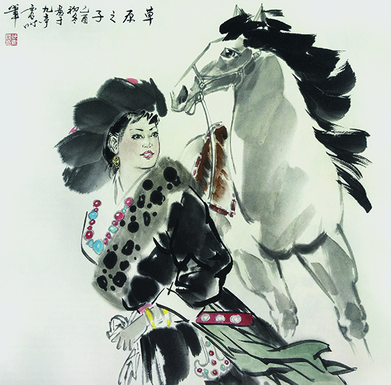 《草原之子》  2005年  68cm×68cm.jpg