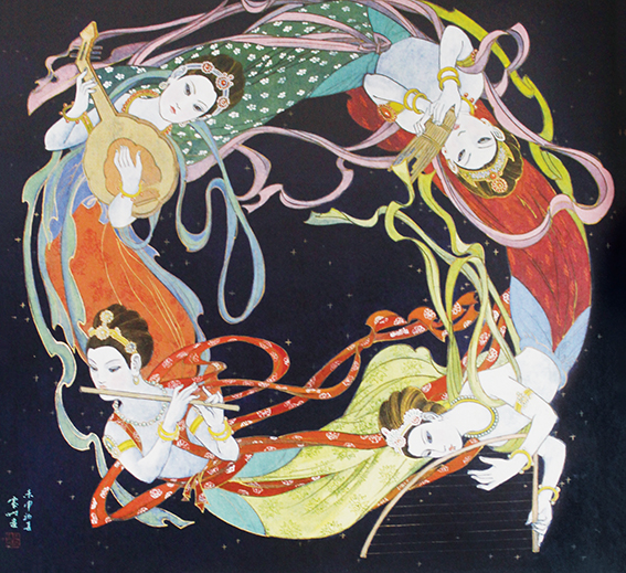 飞天  1992年95cmx95cm.jpg