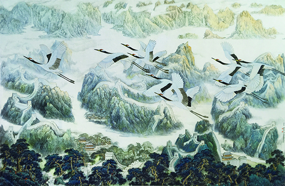 神州大地  1993年  104cm×164cm（徐震时  金家翔  张晓君作，全国获奖作品，入编  《中国现代美术全集》）.jpg