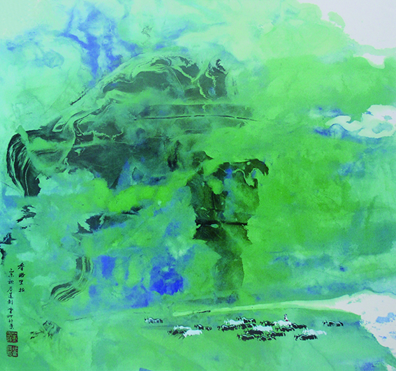香格里拉68cmx68cm   2015年徐震时 董春莲.jpg