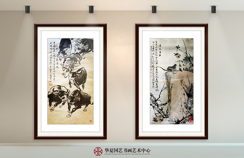 左  张传武作品《十二生肖—牛》  右 张传武作品《十二生肖—鼠》.jpg