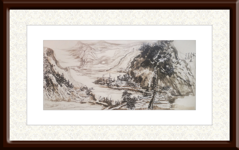 袁陆华作品8《写生元谋大己保》--规格：80×180cm.jpg