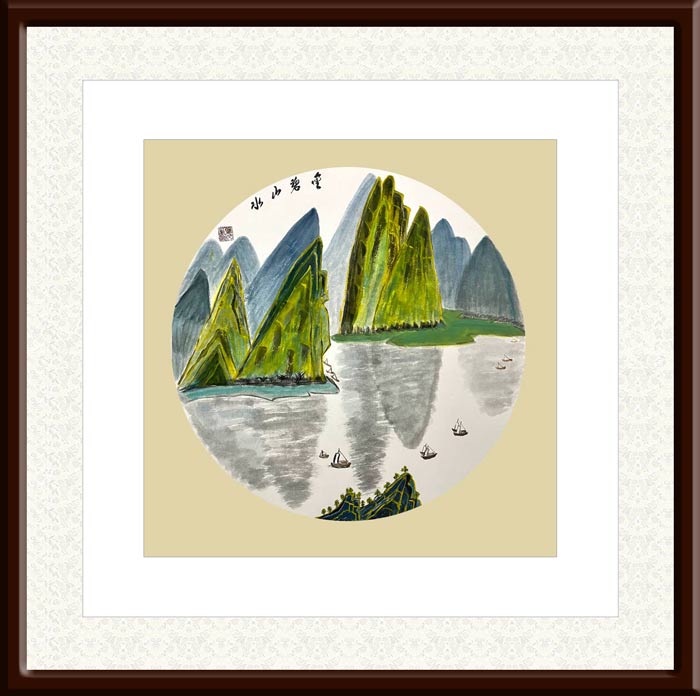 付后文作品13《金碧山水》.jpg