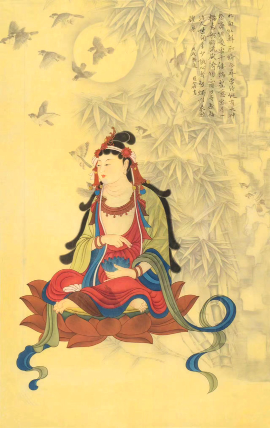赵鑫作品5《禅问·敦煌系列》--规格：140×70cm--年代：2014.jpg