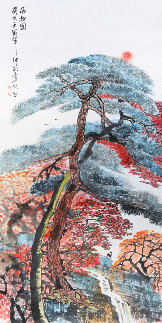童世明作品4《高松图》.jpg