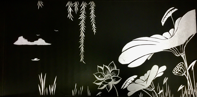 吴昌伟作品10--浮雕剪纸《岸边》规格：108cmX54cm.jpg