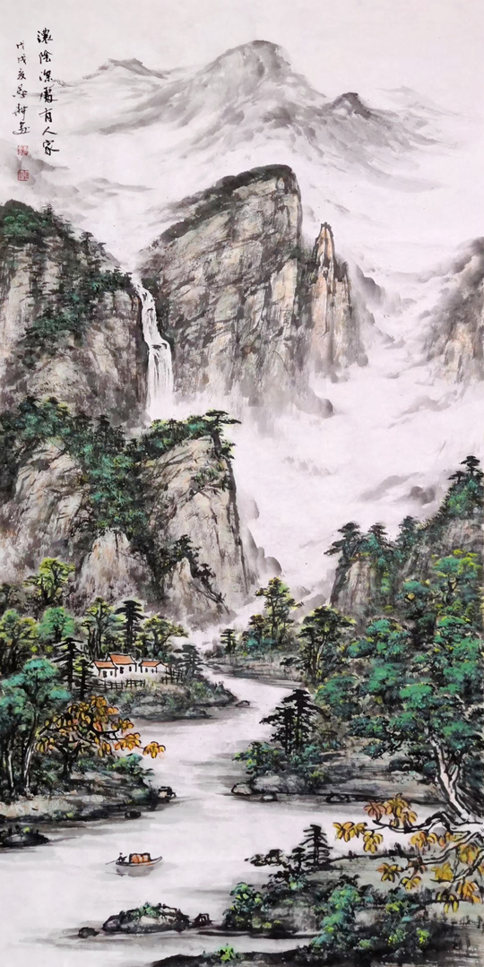 雷显平作品6《浓阴深处有人家》.jpg