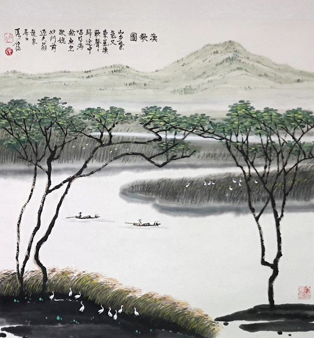 张健作品8《渔歌图》.jpg