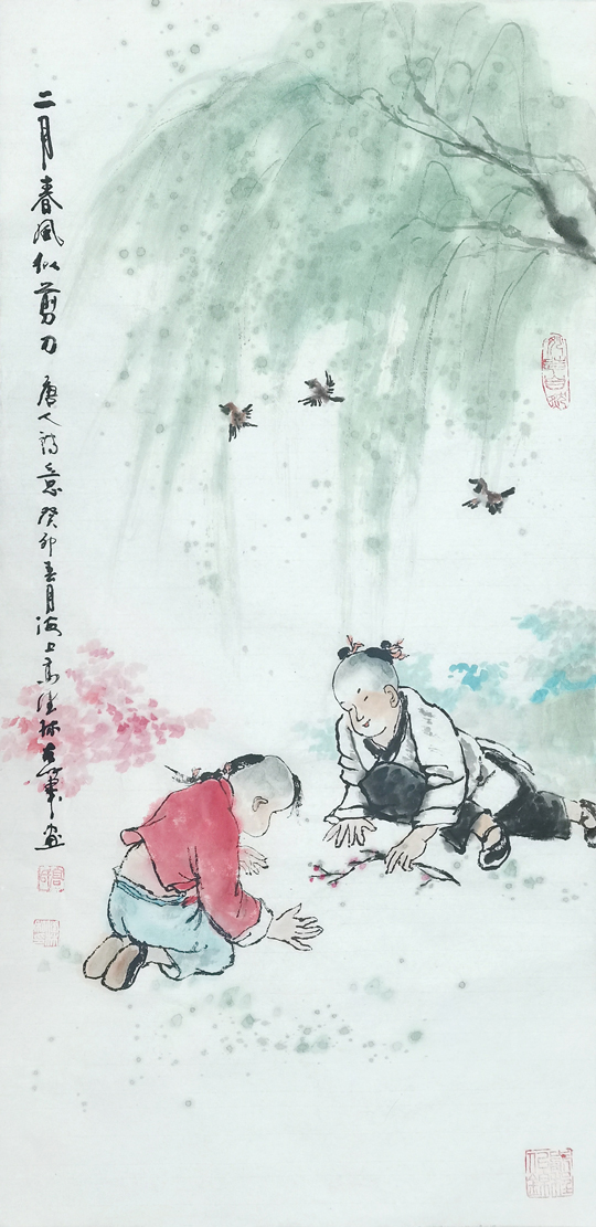 高健林作品《二月春风似剪刀》--规格：68×34cm.jpg
