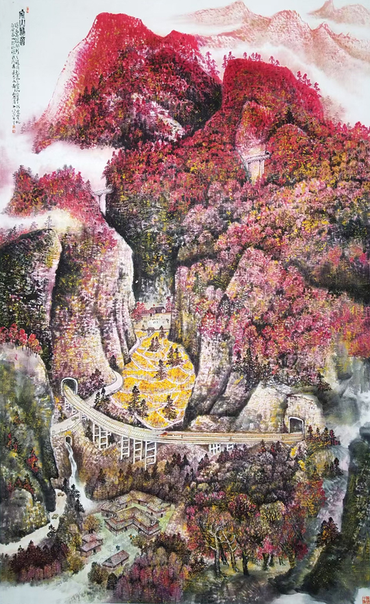 家山福音240㎝x180㎝创作于2018年，此画参加2019年四川省美展获优秀奖.jpg