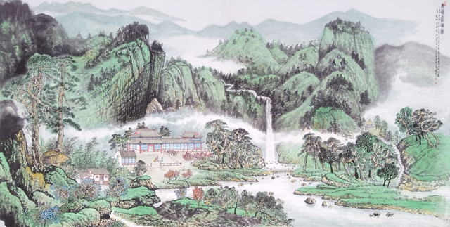 雲嶺叠嶂图240㎝x140㎝作于2021年.jpg