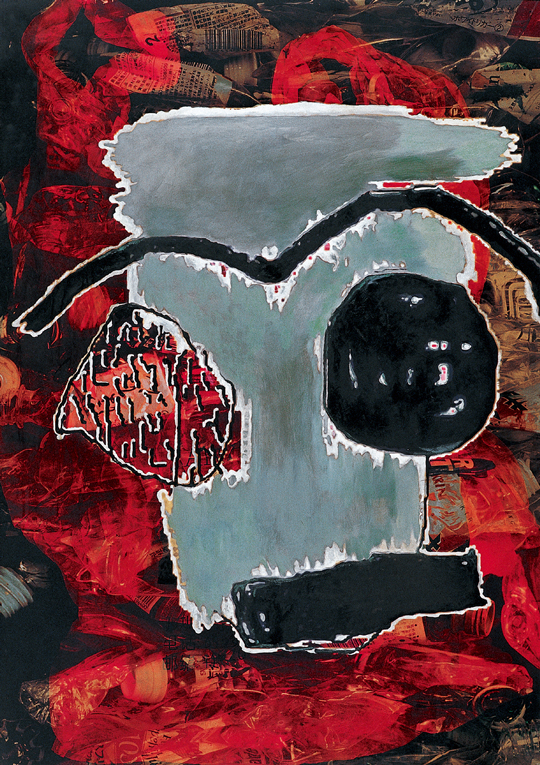 杨萍作品1《2003年生态目击NO3》综合材料--规格：120cm×170cm.jpg