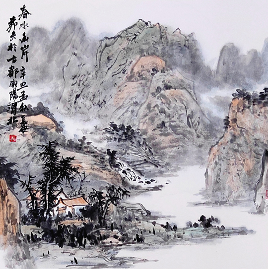 张红太作品1《春水幽岸》.jpg