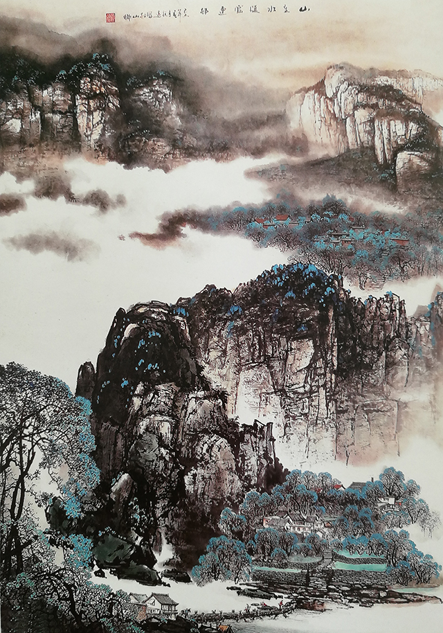 吕程远作品2《山重水复云连邨》规格：90cmX140cm.jpg