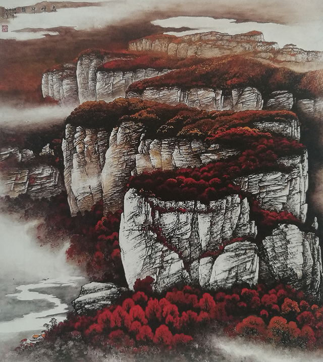 吕程远作品6《大嶂神韵》规格：95cmX86cm  2010年.jpg