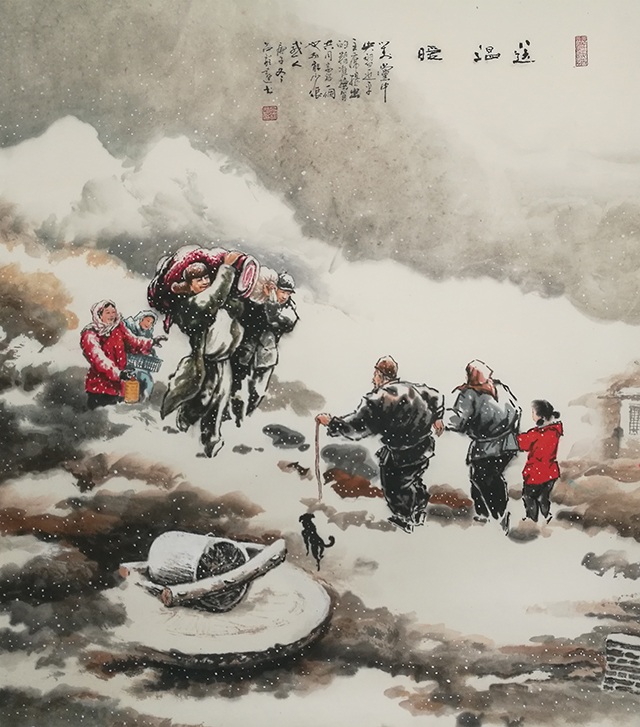 吕程远作品8《送温暖》规格：90X100cm 2016年11月.jpg
