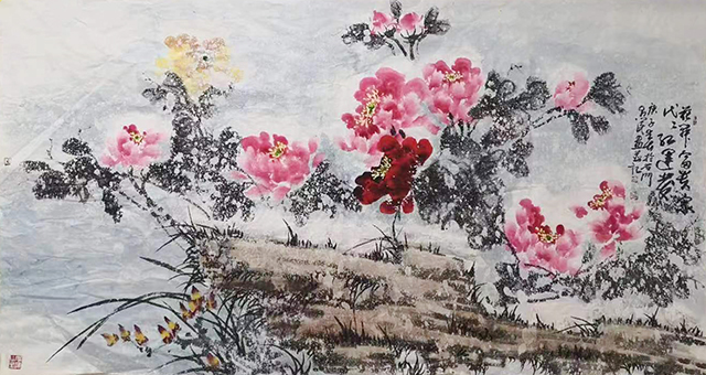 任愚民作品4《花开富贵家 代代红运发》.jpg