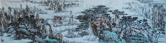 任愚民作品10《松柏精神  云海气魄》.jpg