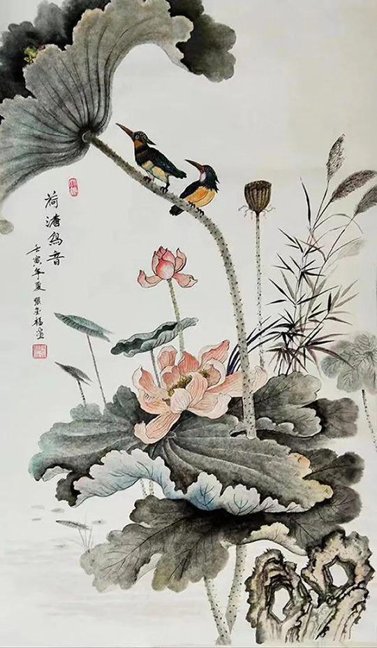 张金福作品6《荷塘鸟音》.jpg