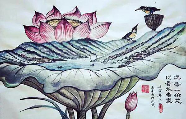 张金福作品10《远香一朵花  近看似老家》.jpg