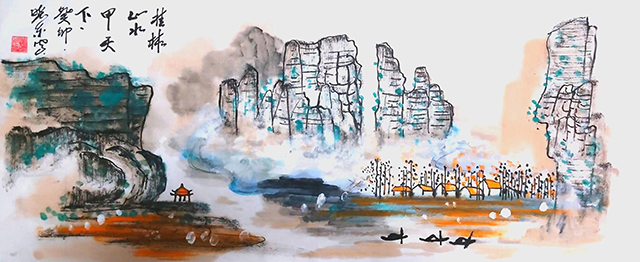 杨晓东作品8《桂林山水甲天下》.jpg