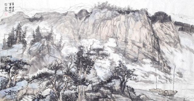 陈军琪作品10-中国画《故乡记忆》宣纸水墨68cmx137cm-2021年.jpg