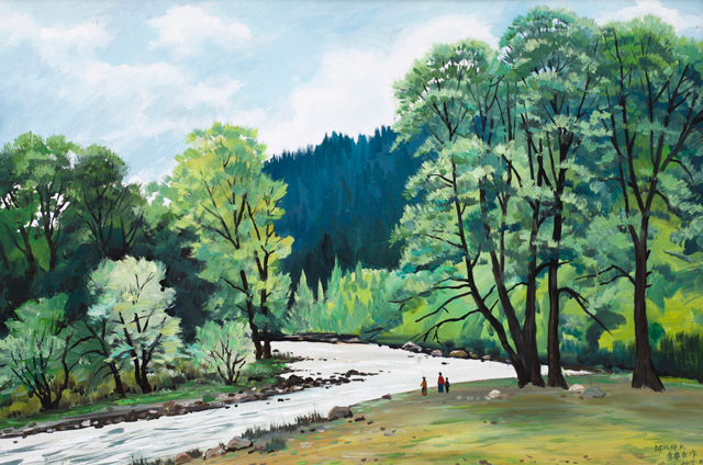 1684808867397597.jpg 《松林白塔》120×80cm.jpg