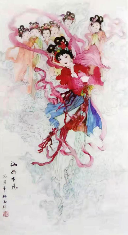 孙淑珍作品7《仙女下凡》.jpg