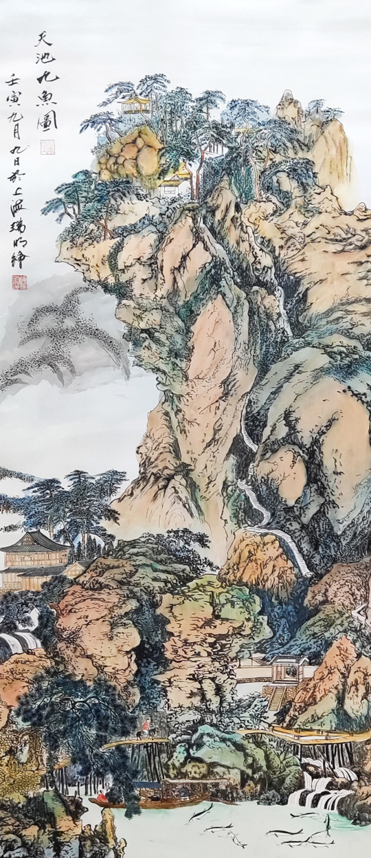徐瑞明作品：天池九鱼图-10平尺.jpg