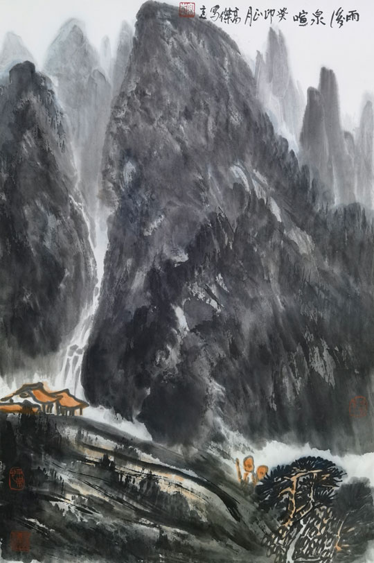 高杰作品5《雨后泉喧》.jpg