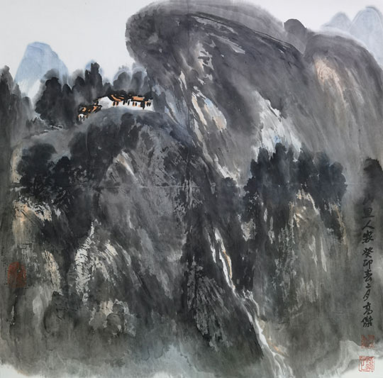 高杰作品9《山里人家》.jpg