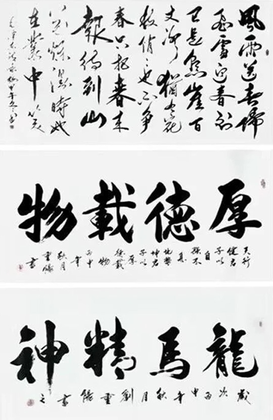 刘重阳作品9《卜算子·咏梅》《厚德载物》《龙马精神》.jpg