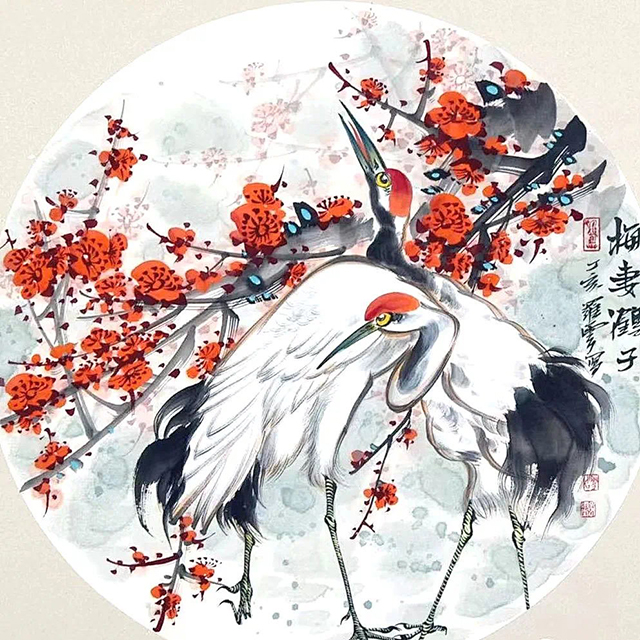 《梅妻鹤子》50cmx50cm_看图王.jpg