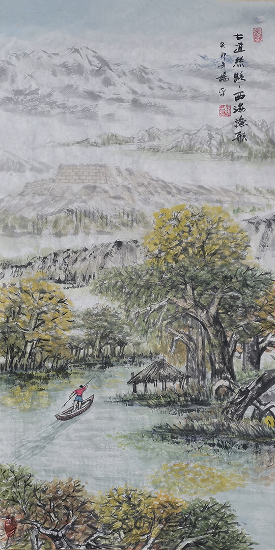 杨平作品9《古道丝路，西海渔歌》.jpg
