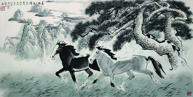 《春风马蹄》规格：70cmx138cm.JPG
