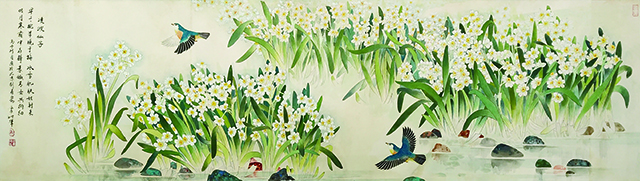 《凌波仙子》规格：68cmx195cm.JPG