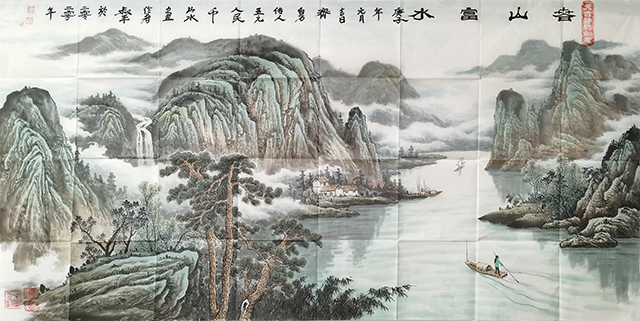 李叔平作品3《春山富水》.jpg