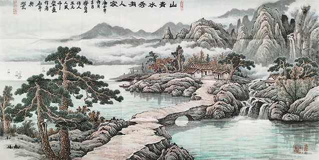 李叔平作品5《山青水秀有人家》.jpg