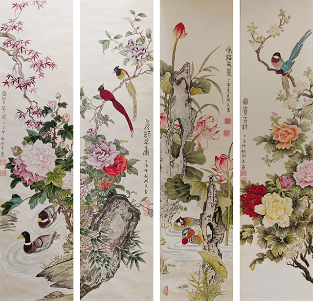 刘润香作品7《花鸟画四条屏》.jpg
