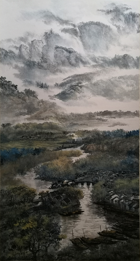 盛絜作品4《福闽家园》  规格：136×68cm.jpg