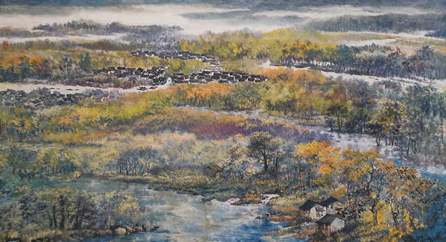 盛絜作品9《江南印象》  规格：180×95cm.jpg