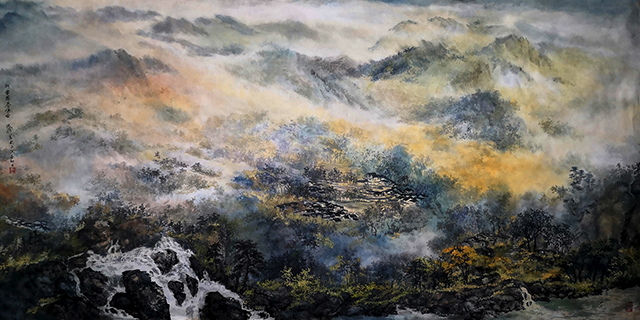 盛絜作品10《新家园奏鸣曲 》  规格：165×82cm.jpg