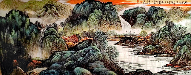 张渔樵作品10《乡河清夏》.jpg