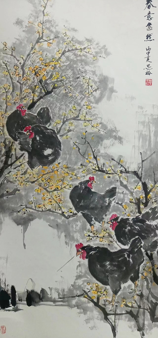 叶思裕作品1《春意盎然》尺寸：1370mmX700mm.jpg