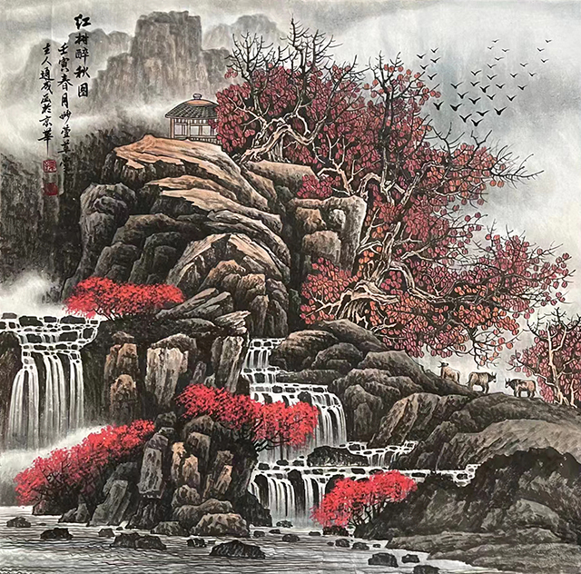孙通成作品7《红树醉秋图》.jpg