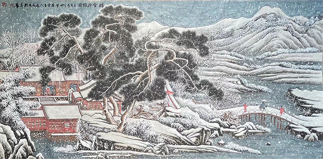 孙通成作品10《瑞雪行旅图》.jpg