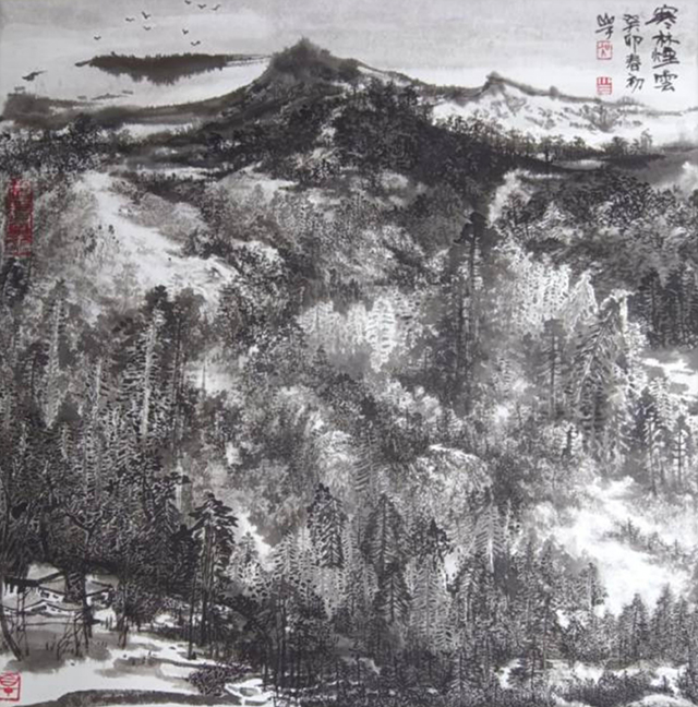 吴小三作品6《寒林烟云》.jpg