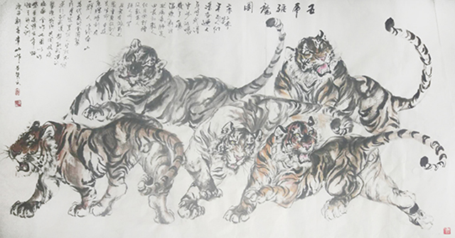 熊幸山作品9《五虎驱魔图》.jpg